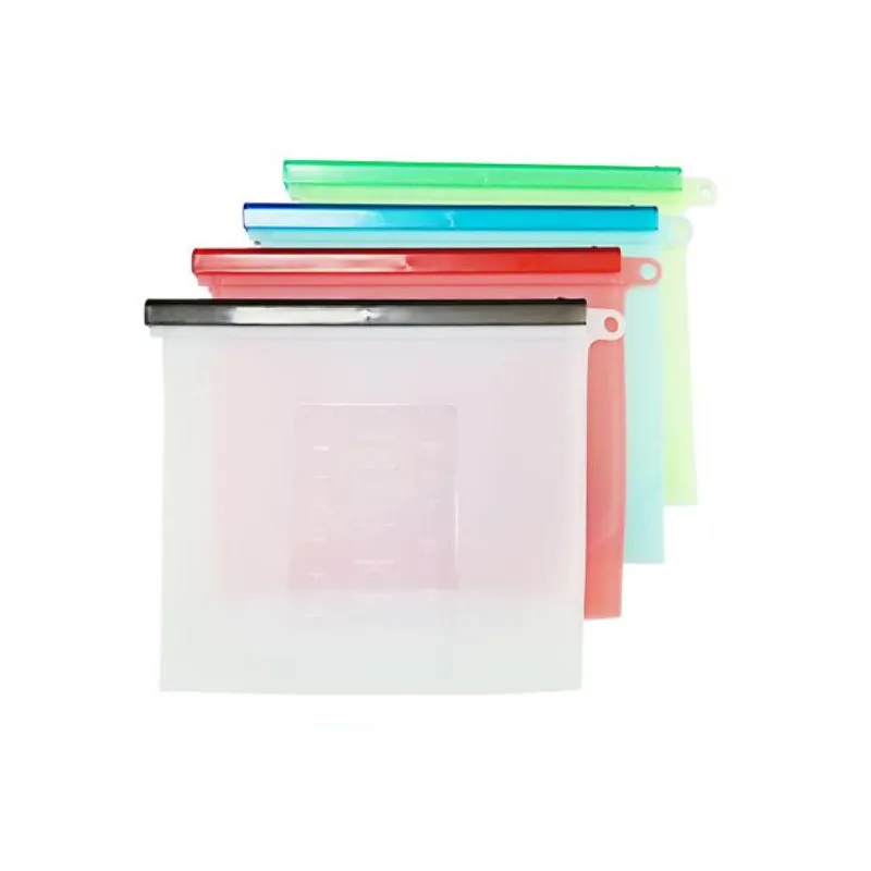 1 шт. многоразовый вакуумный силиконовый Пакет для хранения продуктов 1000