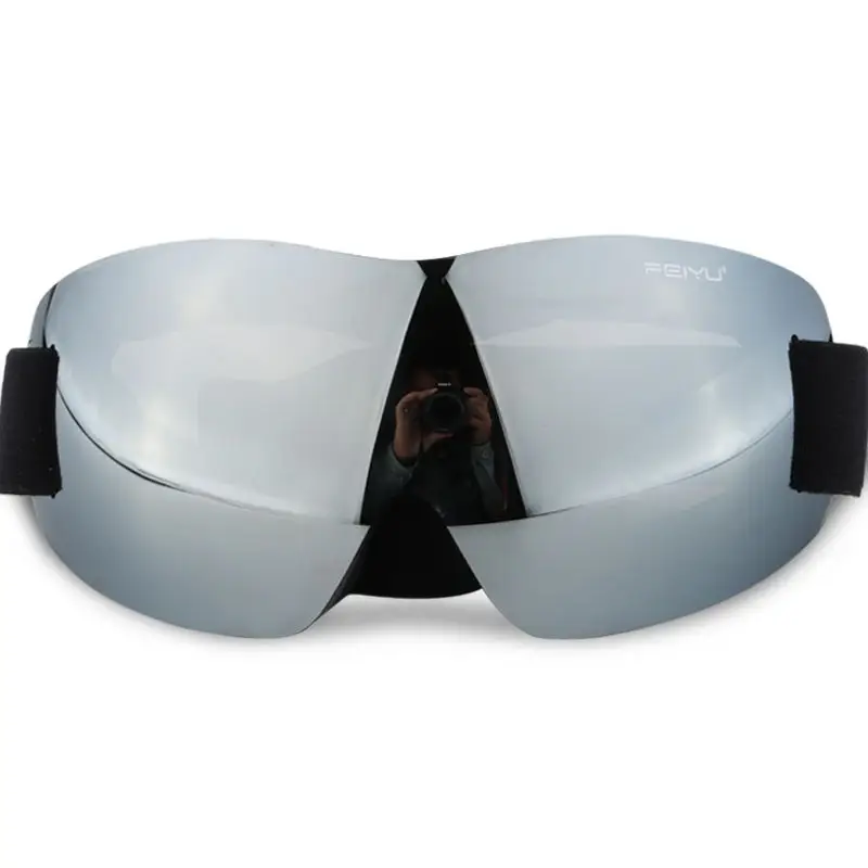 gray Детские сноубордические лыжные очки Monolayer зимние очки Google Skibrille для мальчиков и девочек лыжные защитные очки для верховой езды на открытом воздухе - Цвет: gray