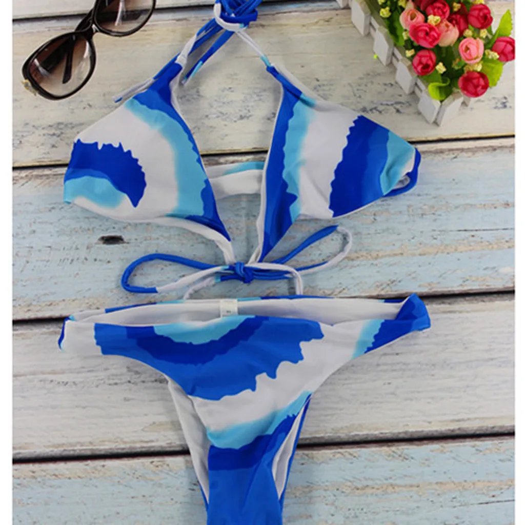 Womail женское бикини с принтом 2019 летние женские сексуальные бандажные трусы