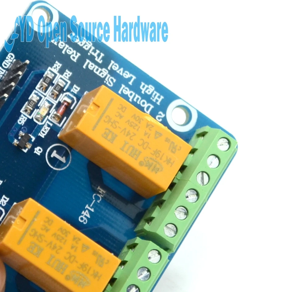 2 канальный двухканальный релейный модуль высокого уровня триггера 5 В или 12 24