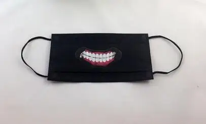 Style 6 100 шт Новое поступление одноразовая черная маска для рта Милая мультяшная Нетканая маска для лица против гриппа медицинская противопылевая Ветрозащитная маска - Цвет: Style 6