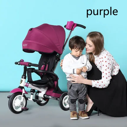 as picture A11 Tiger Детский трицикл складные 1-3-6 лет Детские Тележки детский велосипед Детские велосипедный - Цвет: as picture