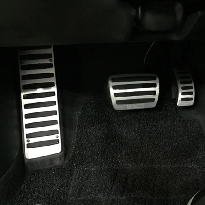 4 шт. алюминиевые Нескользящие подставки для ног Audi A8 2011 2016 MT|brake pedal cover|pedal coverbrake |