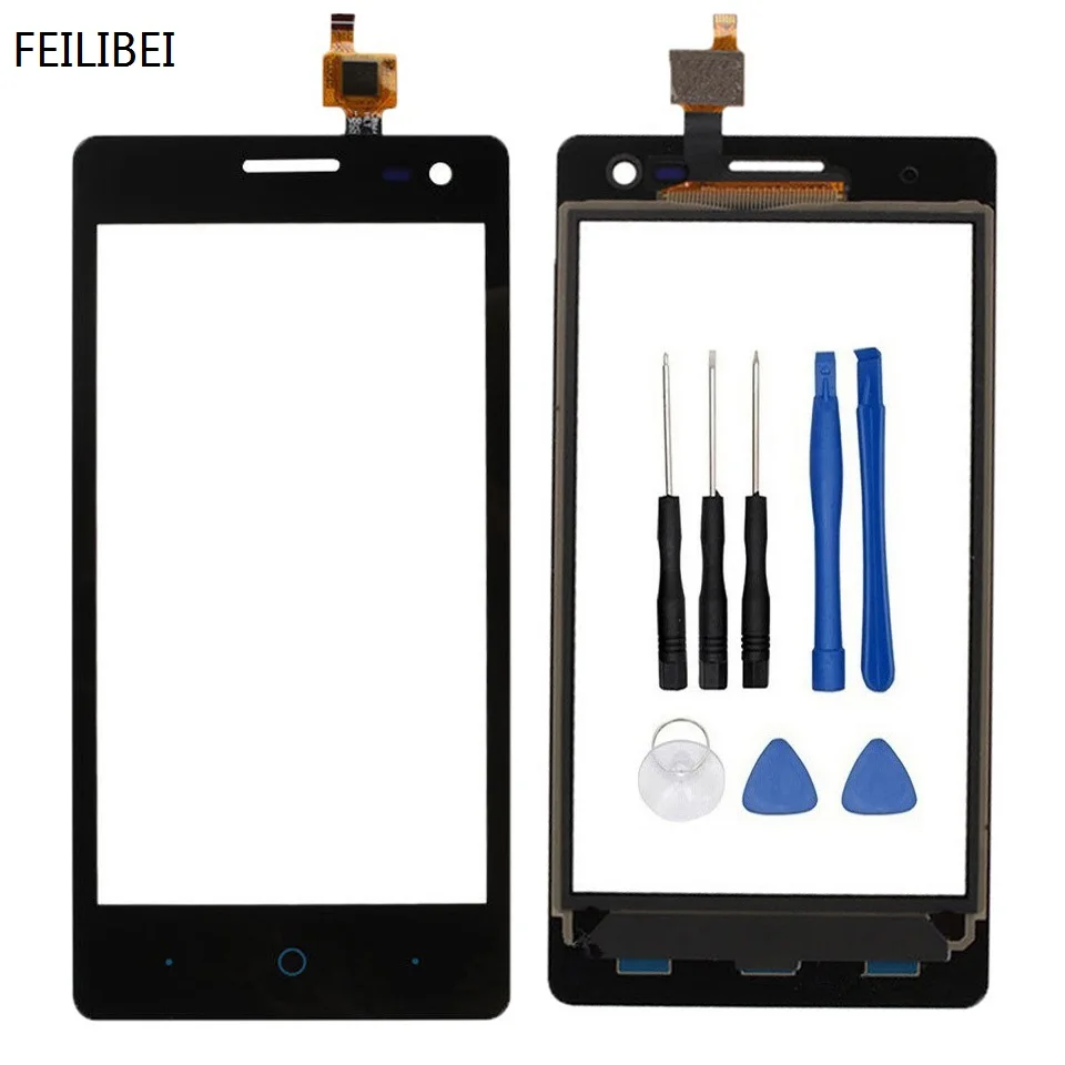 Для ZTE Blade GF3 сенсорный экран дигитайзер передняя внешняя стеклянная линза Панель