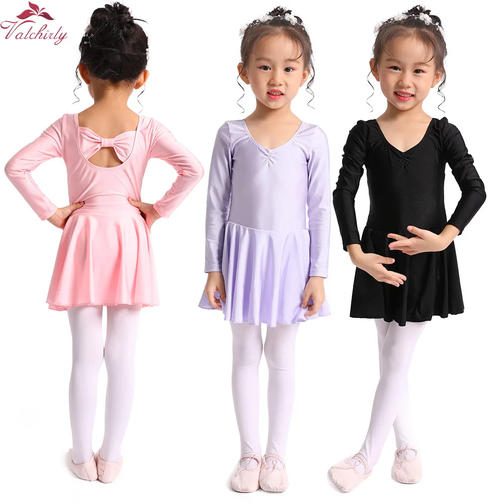 girls-dance-wear-ballerina-dress-long-sleeves-gymnastics-leotards-swimsuit-for-girls-5-colors-for-your-selection