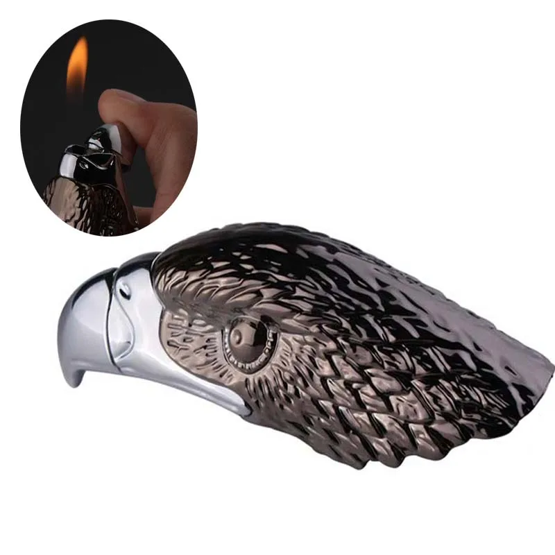 Металлическая зажигалка компактная мини креативная винтажная с орлом гаджеты