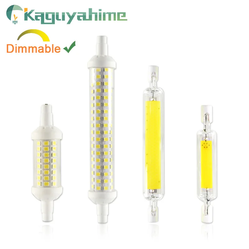 Kaguyahime СВЕТОДИОДНЫЙ R7S лампа J78 J118 J135 AC 110 В 220 диммируемая кукурузная 78 мм 118
