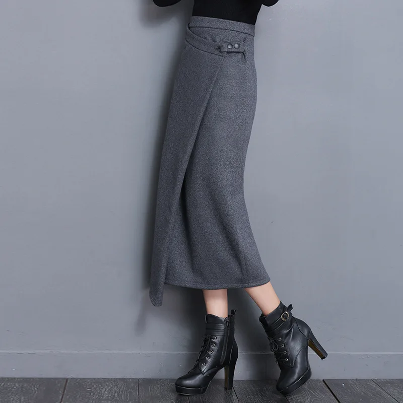 2019 модные весенние новые Faldas Largas Elegantes офисные юбки с талией женские ягодицы