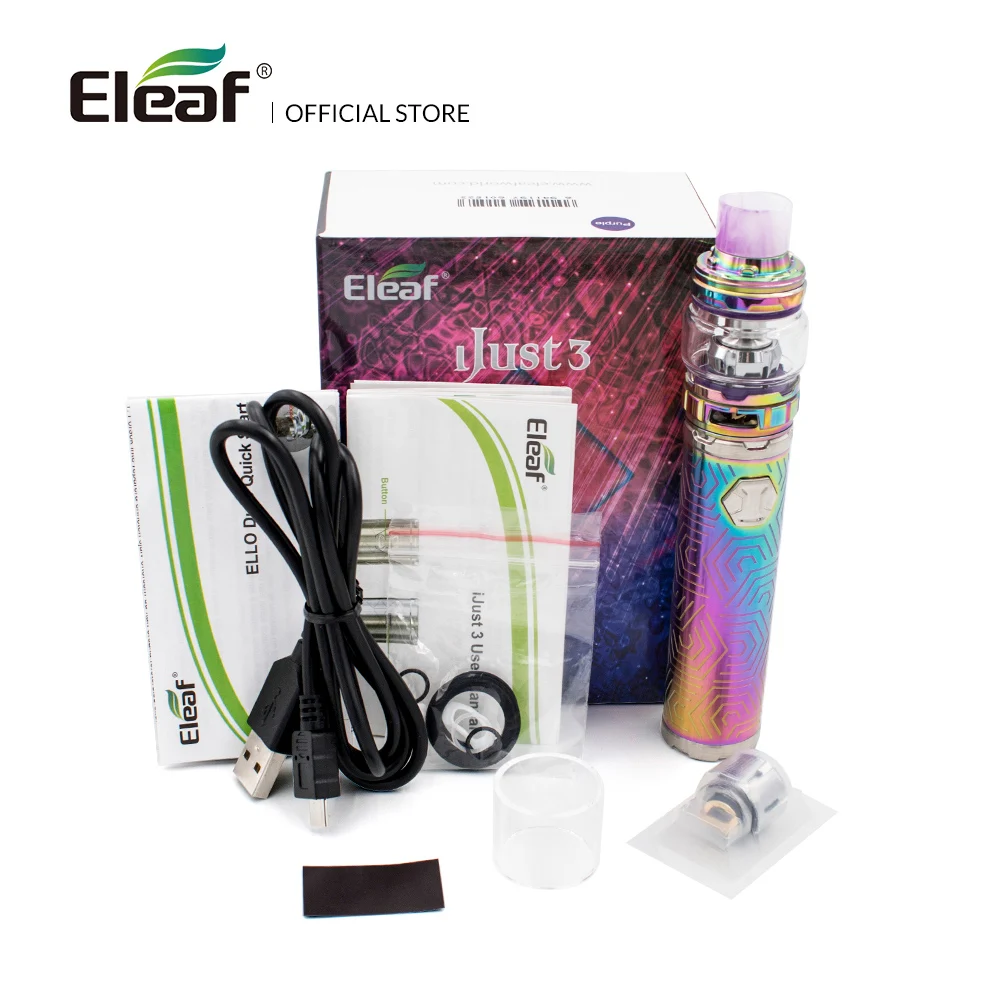 Оригинальный Eleaf iJust 3 комплекта с Элло Дуро со встроенным 3000 мАч аккумуляторной