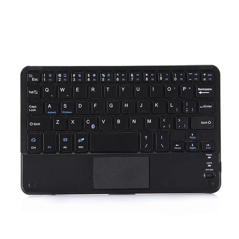 Роскошный кожаный чехол с клавиатурой Bluetooth для iPad, IOS, Android, Windows, Tablet PC, Универсальный 7-10 дюймов, чехол-подставка с тачпадом