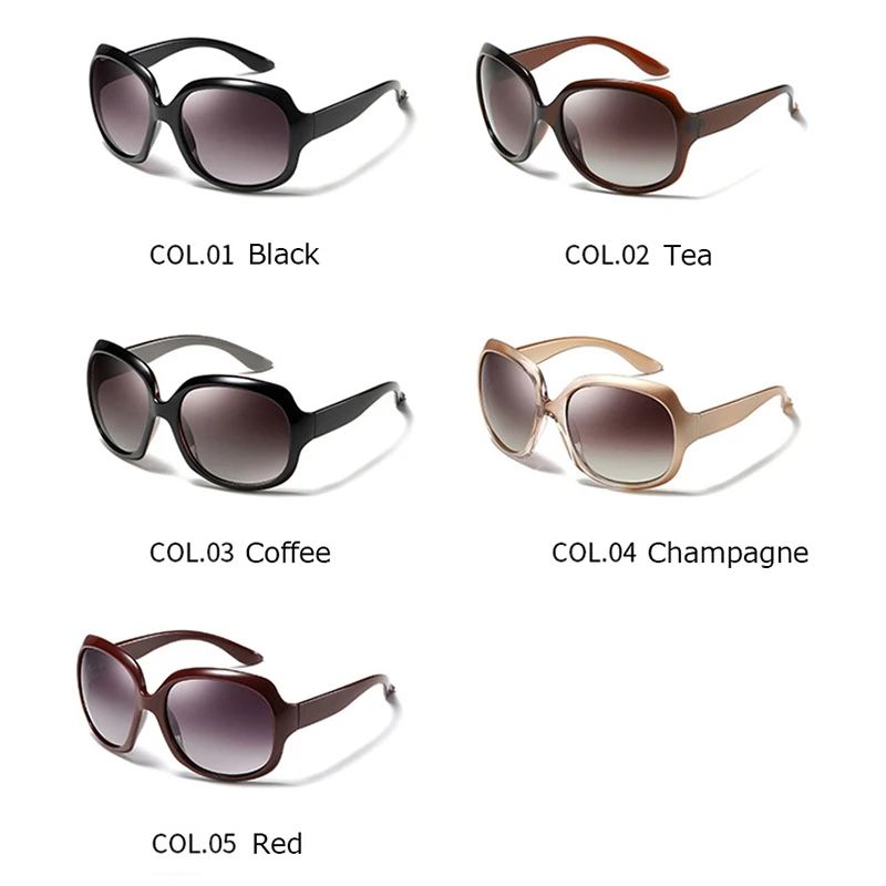 

LeonLion Luxurious Oversized Frame Sunglasses Women Vintage Sunglasses Shopping Travel Sun Glasses UV400 Polarized Oculos Femin