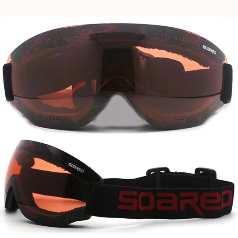 Saenshing бескаркасных лыжные очки для мужчин женщин дышащая Туман Лыжные сноуборда