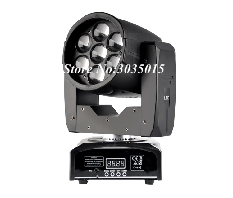 Новый DMX512 7*12 Вт светодиоды RGBW Луч моющийся зум свет движущийся головной