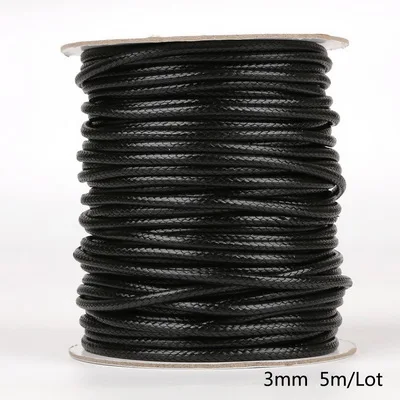 Черный нейлоновый шнур для бижутерии Celadon 2.5/3/3.5/4/5 мм