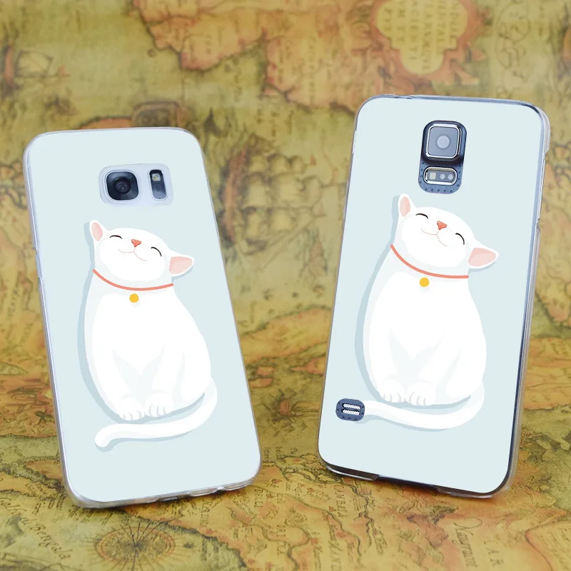 E2686 белый прозрачный Жесткий ПК чехол для samsung Galaxy Note S 3 4 5 6 7 8 9 Mini Edge Plus |