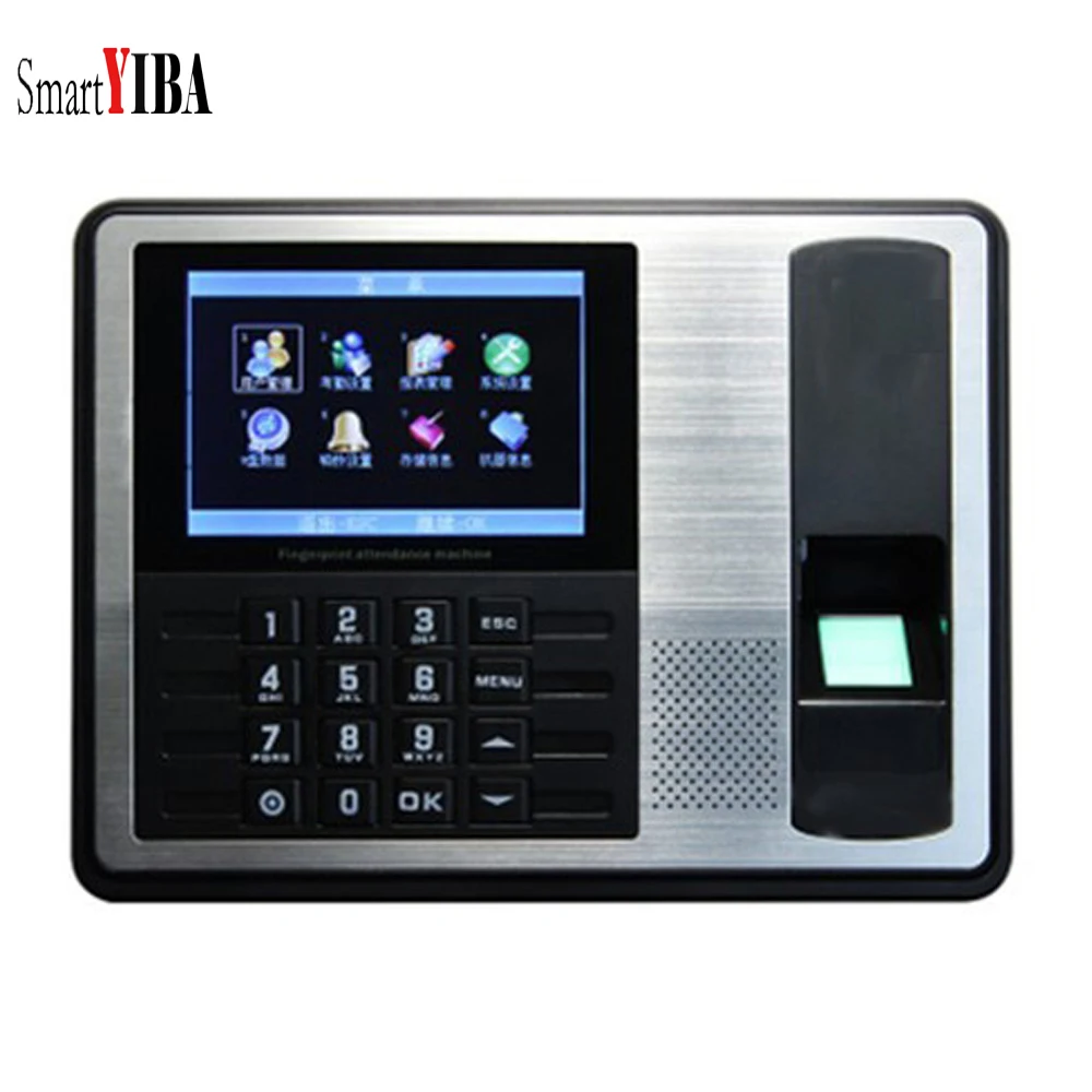 

SmartYIBA 4,3-дюймовый TFT TCP/IP биометрический отпечаток пальца посещаемость времени часы рекордер устройство распознавания Сотрудников ID считыва...