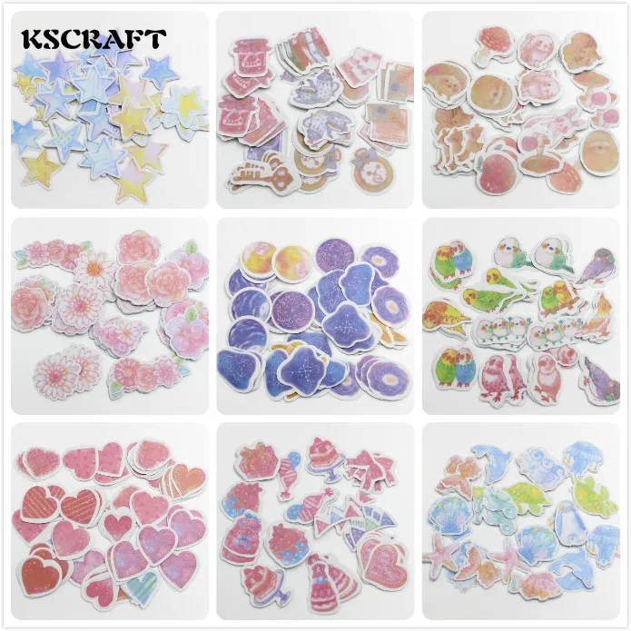KSCRAFT милые Мультяшные животные звезды цветы фотоальбом для творчества|stickers