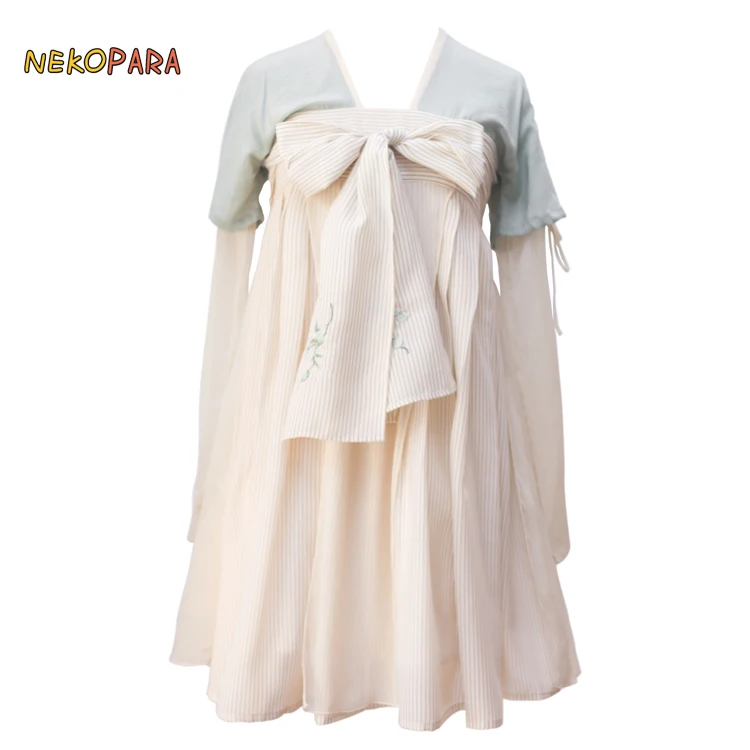 Туфли в стиле Mori Girl китайский Стиль Hanfu Ruqun Для женщин с длинными рукавами большой