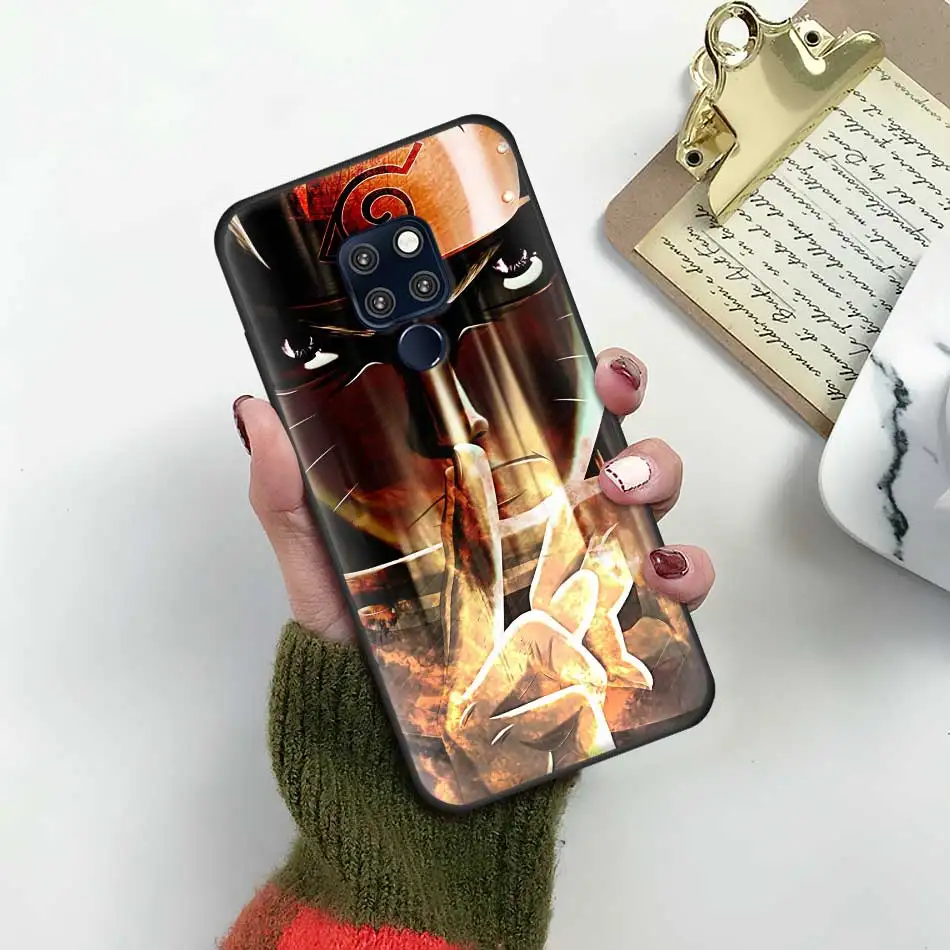 Наруто Какаши японского аниме для huawei mate 20 Pro 10 20 Lite P20 P30 Pro Honor 20 Lite 20 Pro Черный силиконовый чехол для телефона