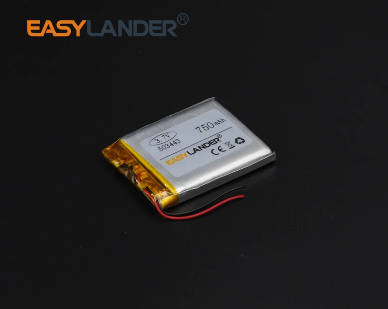 

503443 Rechargeable Lithium Polymer 3.7V 750mAh Li-ion Battery For bluetooth headset Speaker GPS PSP PDA MP3 MP4 MP5 053443