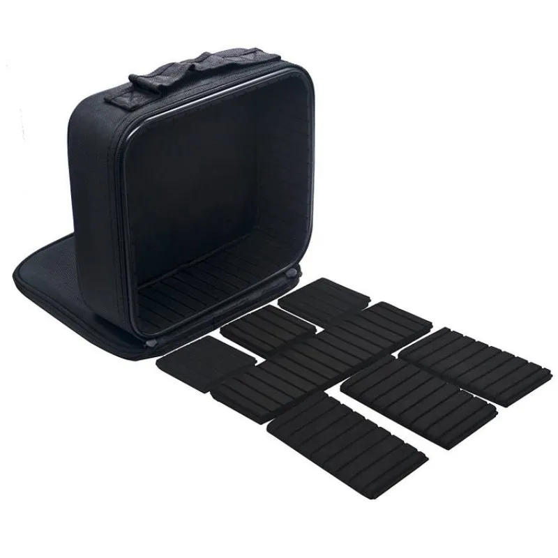 Многослойный съемный водонепроницаемый органайзер для косметики GQIYIBBEI с замком