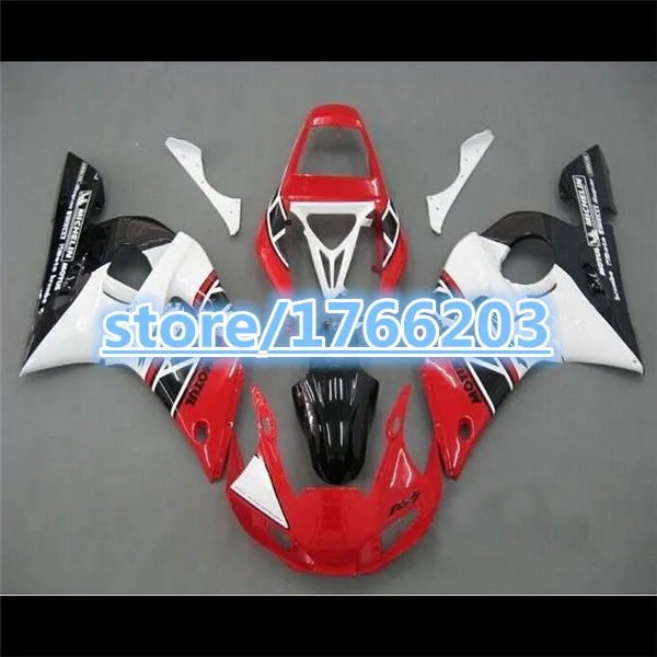 Горячая продажа обтекатель комплект для YZF R6 1998 2002 Красный Белый Черный YZFR6 98 99 00 01