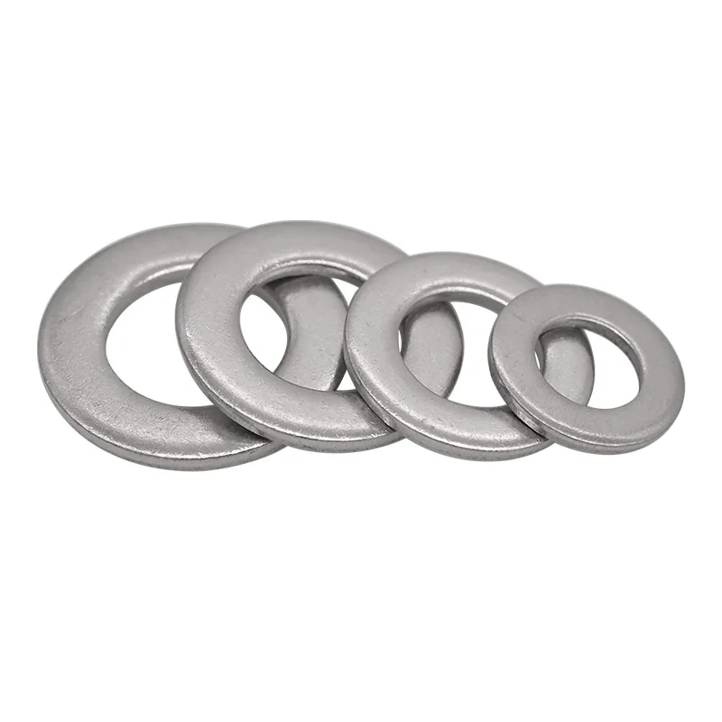 DIN125 304 плоские шайбы из нержавеющей стали M1.6 M2 M2.5 M3 M3.5 M4 M5 M6 M8 M10 A2 простая машинная