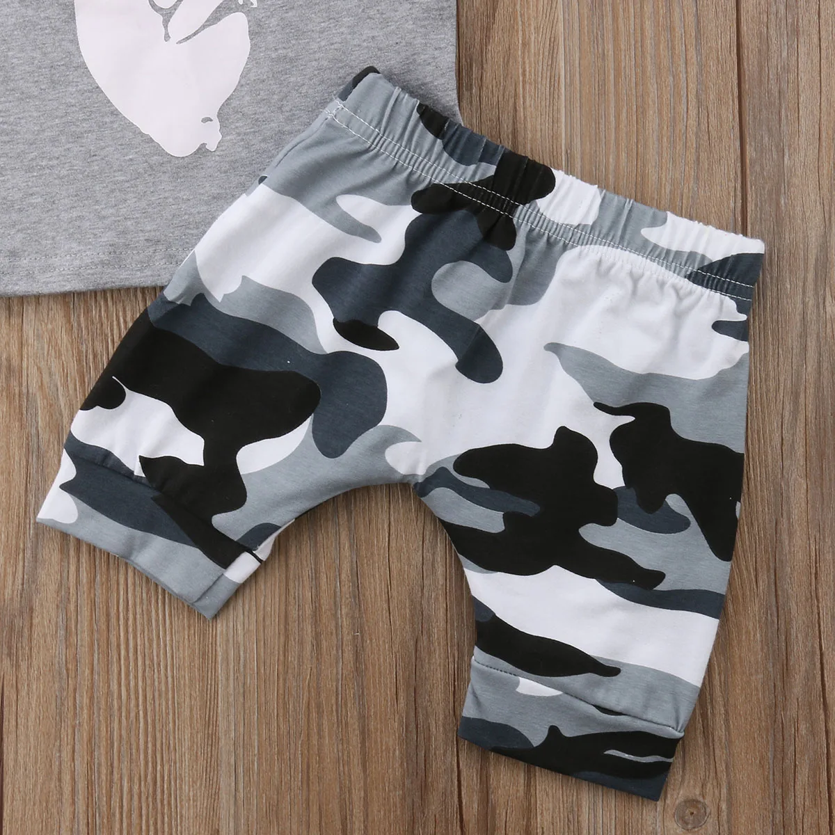 2018 Brand New Toddler Infant Baby Boy Kids Clothes T-shirt Tee Finger Tops + Camo Shorts Pants Outfits Set Summer 6M-5T |