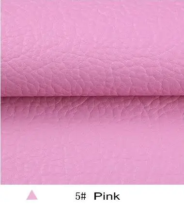 Pink 50x34 см 20 цветов большая личи искусственная кожа pu искусственная тисненая готовая искусственная кожа синтетическая кожа ткань для шитья искусственная ткань pu - Цвет: Pink