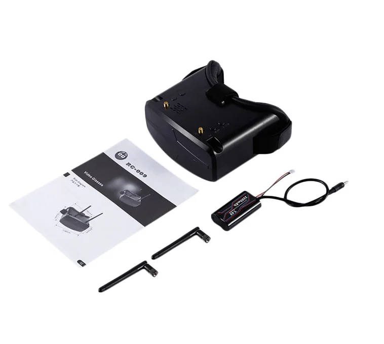 FPV очки RC009 4 3 &quot480x272 5 8G 40CH Raceband автоматический поиск без батареи лучше чем VR007 EV800
