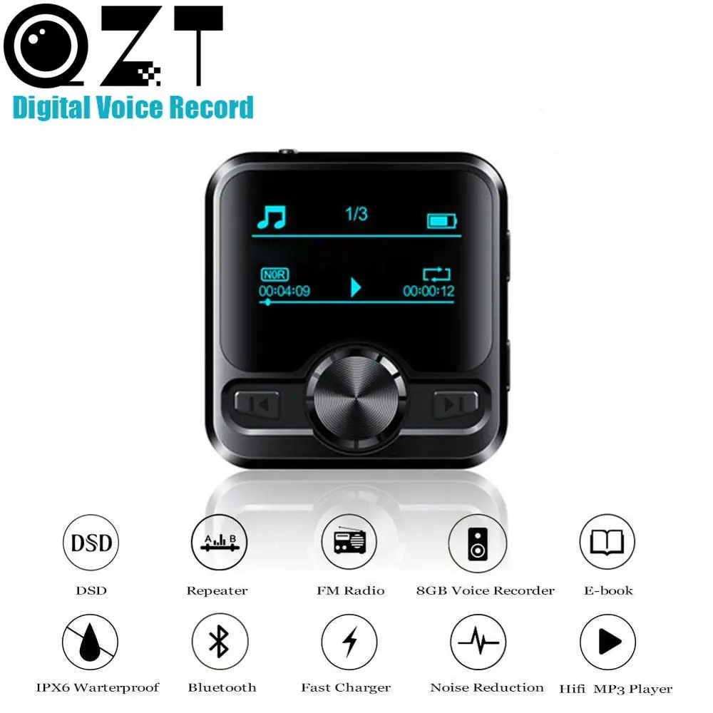 Мини цифровой Аудио Диктофон профессиональный 8 Гб OLED экран MP3 музыкальный плеер