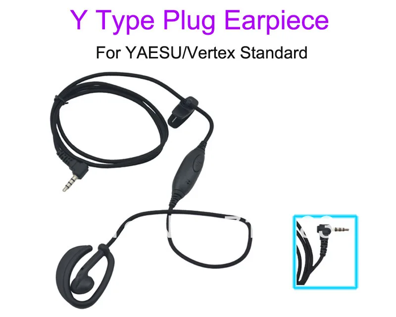 Наушник/Заушник с микрофоном для Yaesu/Vertex Standard VX 1R FT 60R VXF 1 110 150 50 130 160 168 180 210A