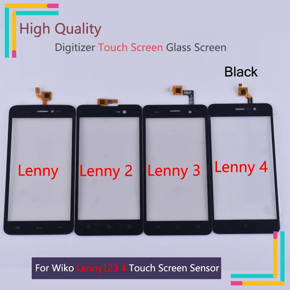 10 шт./партия Lenny сенсорный экран для Wiko 2 3 4 дигитайзер сенсор внешняя Передняя