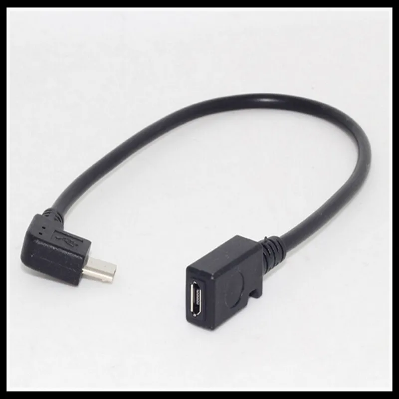 90 градусов левый/правый угол микро-USB штекер к гнездовой адаптер | Компьютеры и