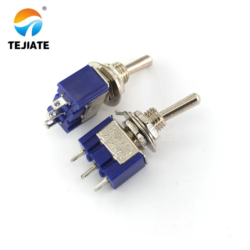 5 шт. MTS 102 миниатюрный тумблер SPDT 6A 125VAC/3A 250VAC Мини рычаг переключателя 3 Pin ВКЛ/ВЫКЛ
