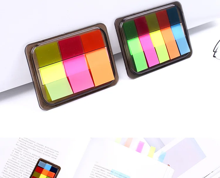 

Candy color Fluorescent Sticky notes Memo Pad Paper Sticker memo boards Notepad Escolar Papelaria school Office Gift Stationery