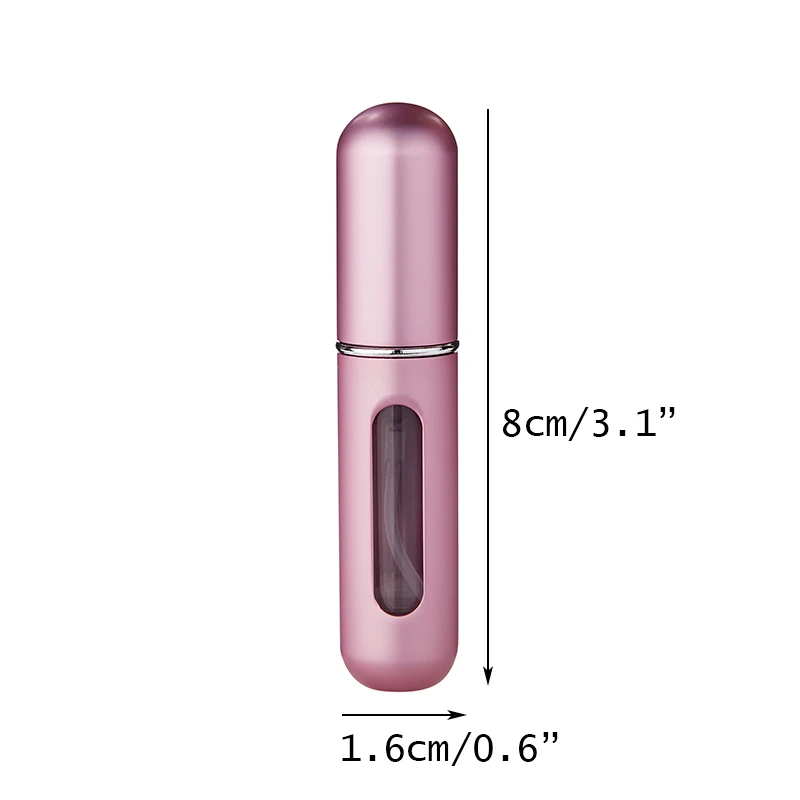 MUBTF - 5ml Portable Mini Refillable Perfume Bottle With Spray Scent Pump Travel Empty Cosmetic Containers Spray Atomizer Bottle
