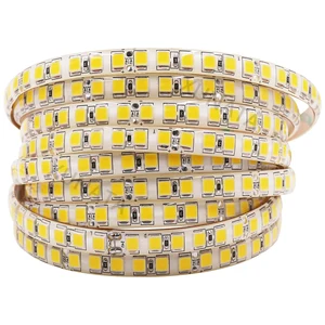 12 В 24 В светодиодный светильник SMD5054 120 светодиодовм гибкая светодиодная лента Водонепроницаемая светодиодная лента e светильник Теплый натуральный белый 5 м