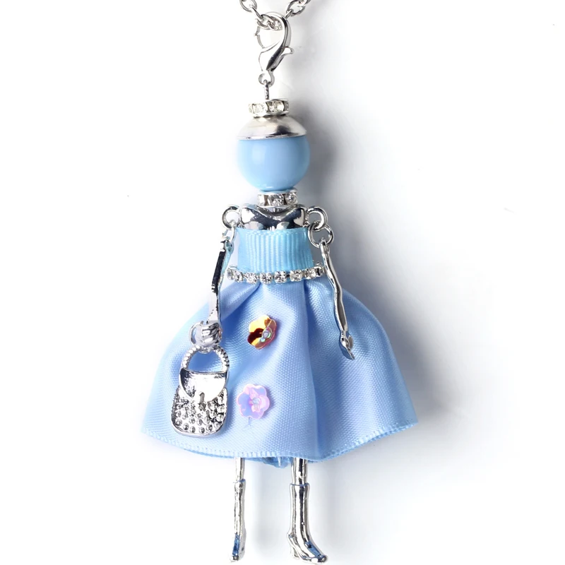 Массивное ожерелье для куклы платье ручной работы кулон французской новинка 2017