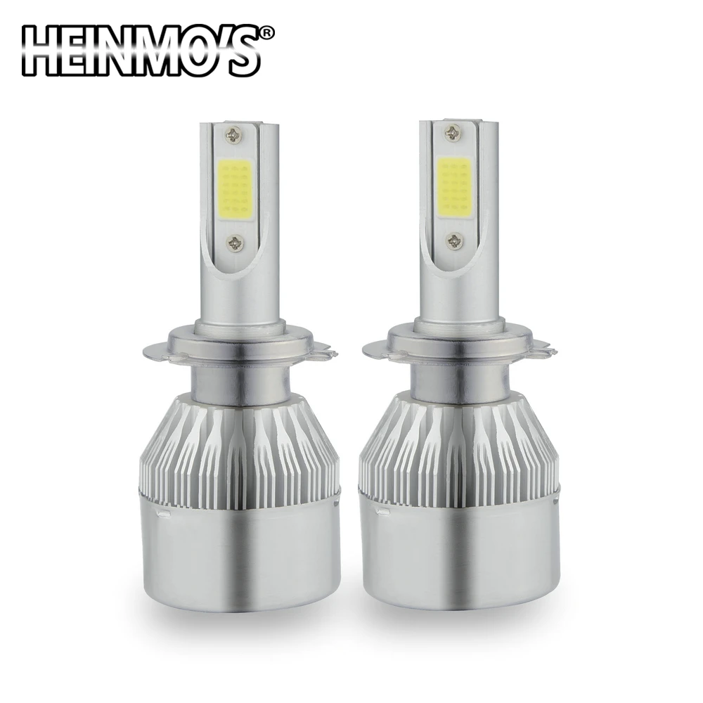 2*72W фары для 7600LM COB H8 H9 H11 светодиодный фары H7 9005 HB3 HB4 9006 H11 H10 H1 H3 880 светодиодный фары светодиодный фар автомобиля