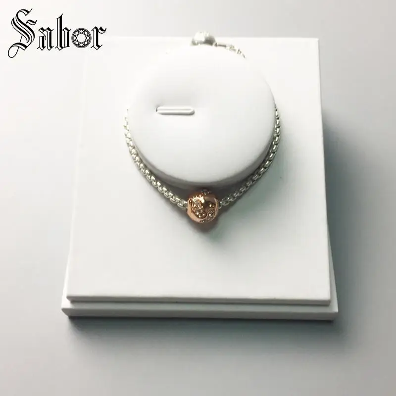 Розовое золото Цвет Детские бусины &quotследы&quot самые модные DIY Карма Подарок для