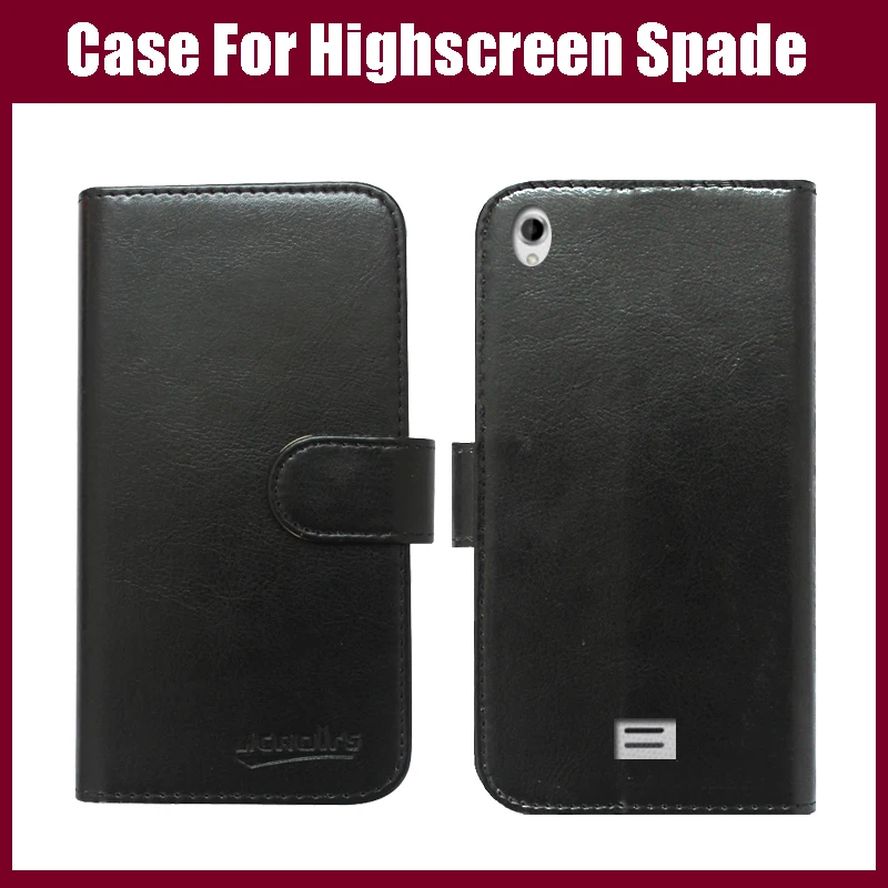 

Горячая распродажа! Highscreen Spade чехол, Новое поступление, 6 цветов, высококачественный флип-чехол из искусственной кожи, защитный чехол для тел...