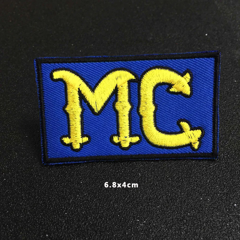 Патч MC для куртки Байкерский значок в стиле панк и мотоцикла с эмблемой скелета