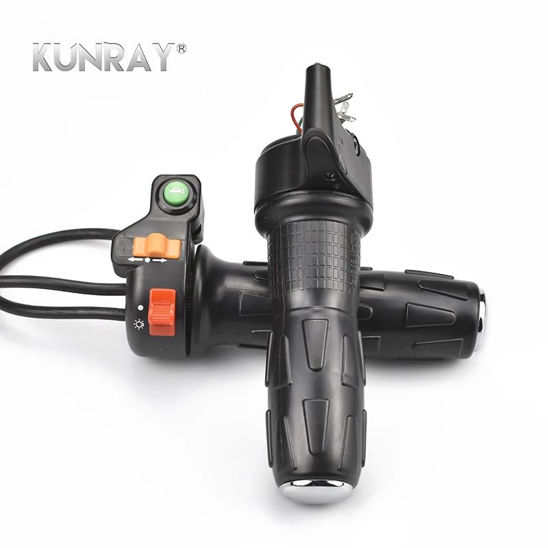 ZANNX 1 Pair Throttle Electric Bike Switches 3-in-1 Combined Ebike Bicycle Escooter Handlebar Speed Control Twist Parts | Спорт и