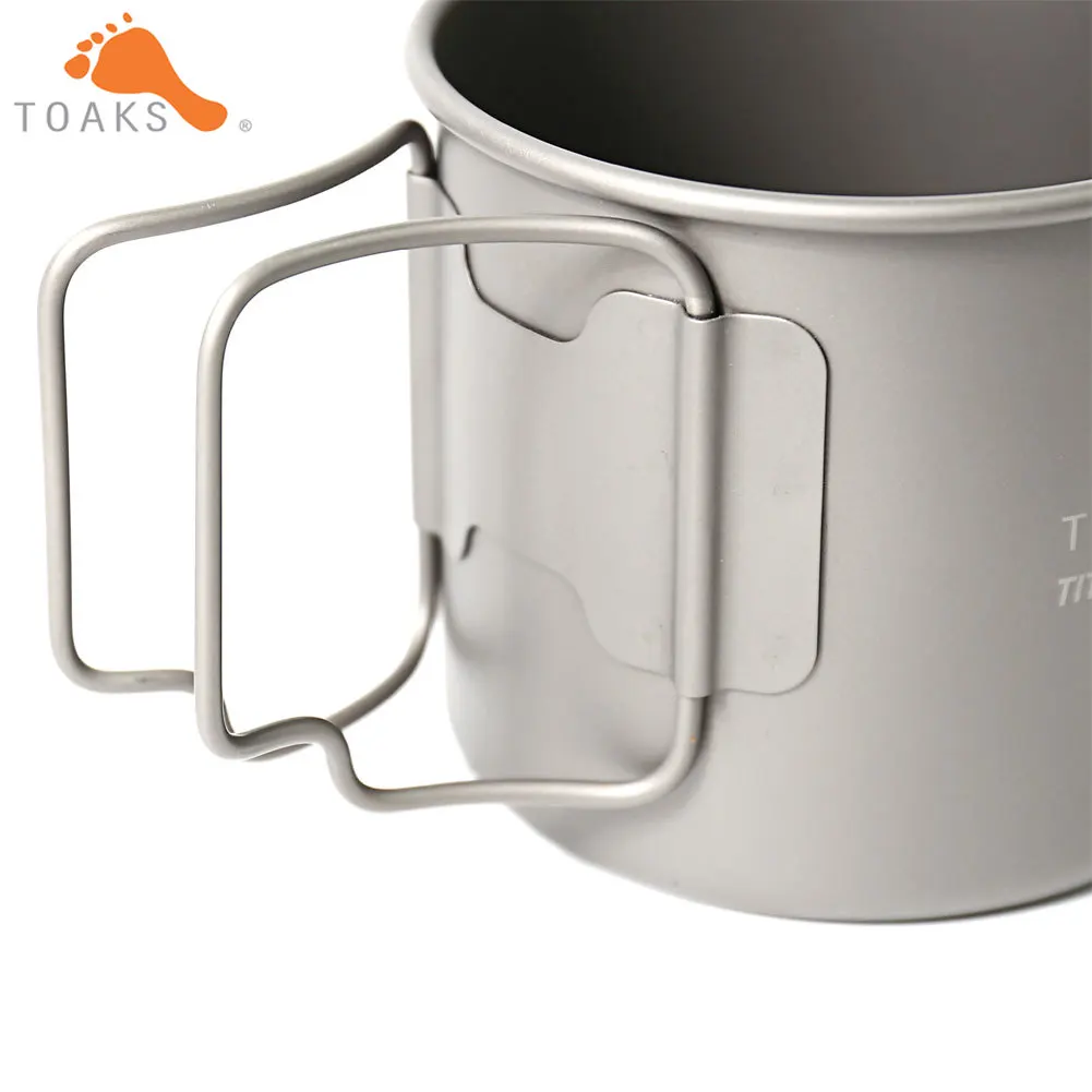 TOAKS CUP 375 кружка из чистого титана Ультралегкая уличная без крышки и складной