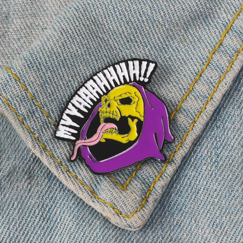 Новинка призрачная кричащая брошь MYYAAAHHHH! Ужасная визжащая с длинным языком