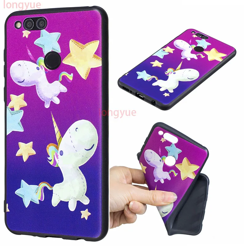 Case For Huawei Honor 7X Cover 3D Cute Bags Soft Silicone TPU Phone Cases |