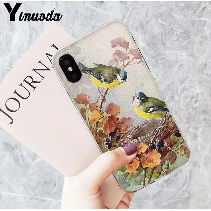 Yinuoda современное искусство акварели птицы DIY роскошный высококачественный