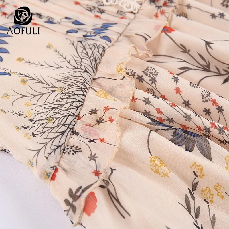 Размеры S Boho Цветочный принт летнее платье Для женщин оборка баска с открытыми