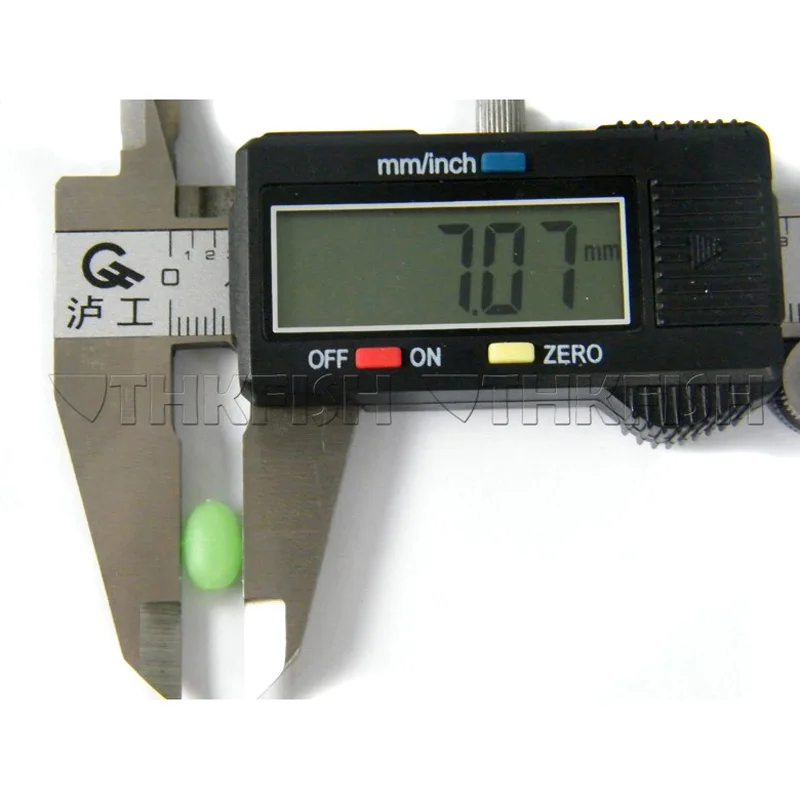 200 шт/партия эластичные резиновые рыболовные бусины светится в темноте 10 мм x 7